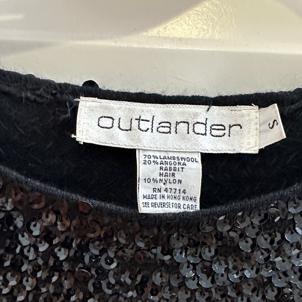 Sequin Detail Black Midi Sweater Dress - Picture 2 of 4